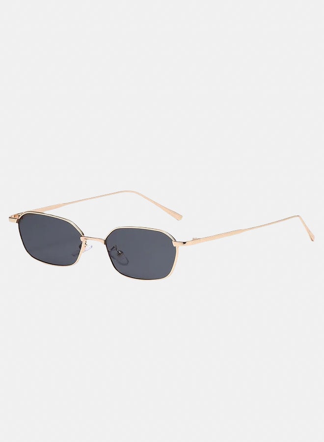 korico Flux Black Full Rim Rectangle Sunglasses - Image 1